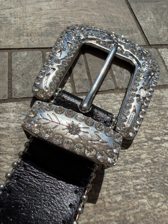 Authentic Blazin Roxx by Nocona Belt Co. - Western rhinestone belt black main image 7